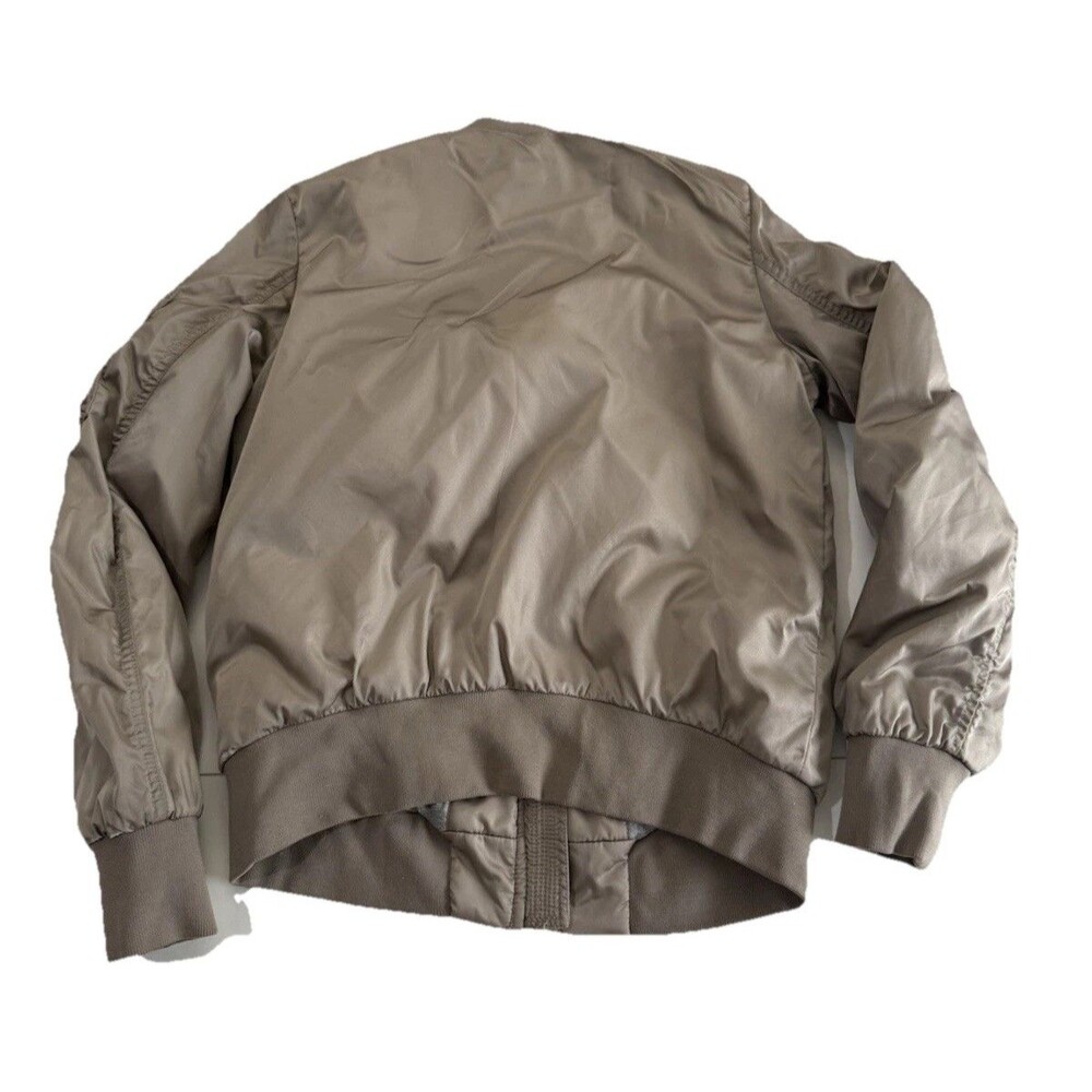 The Group by BABATON Modern Taupe Zip Pocket GILMAN Bomber Jacket Womens sz S - Picture 8 of 16